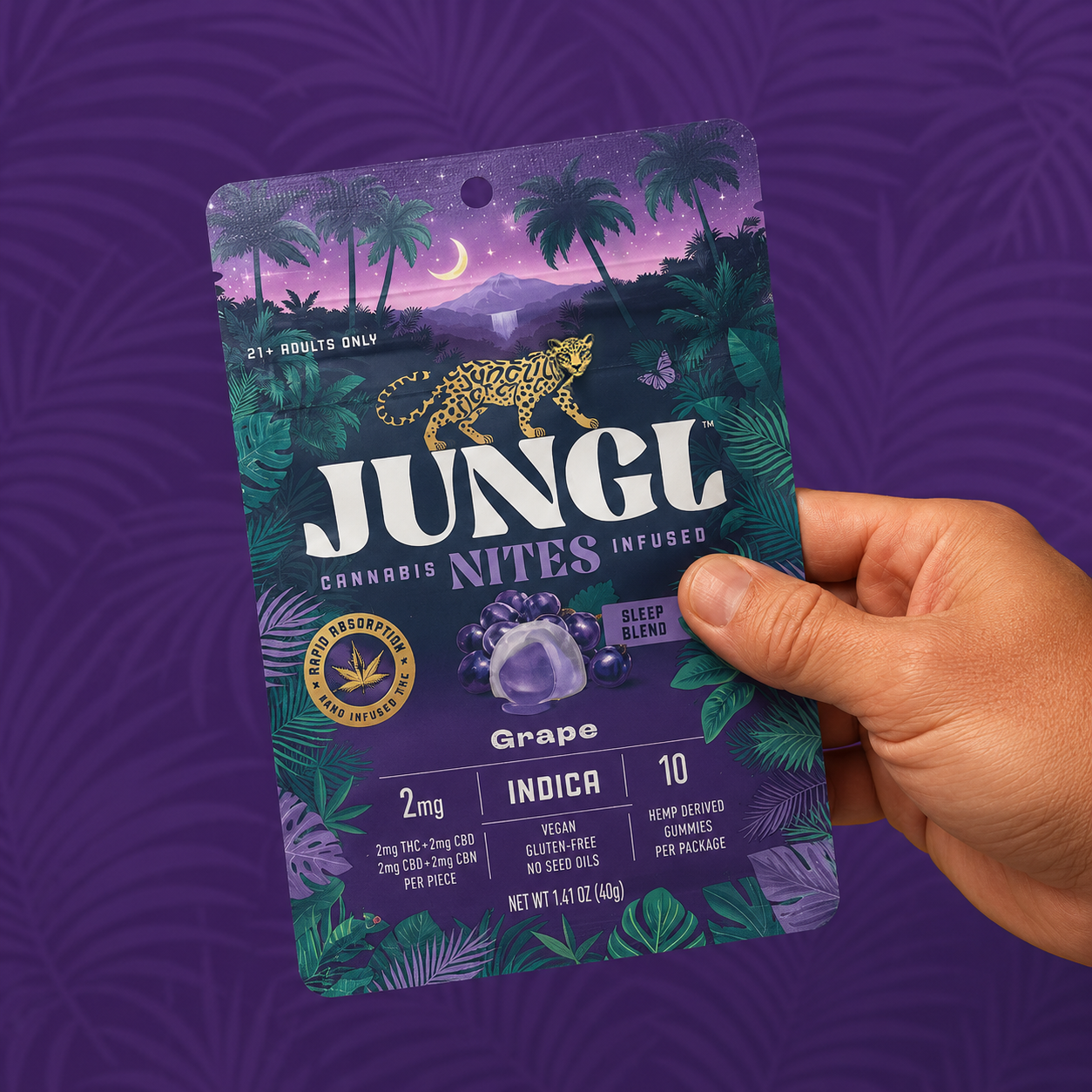 JUNGL Grape Sleep Gummies