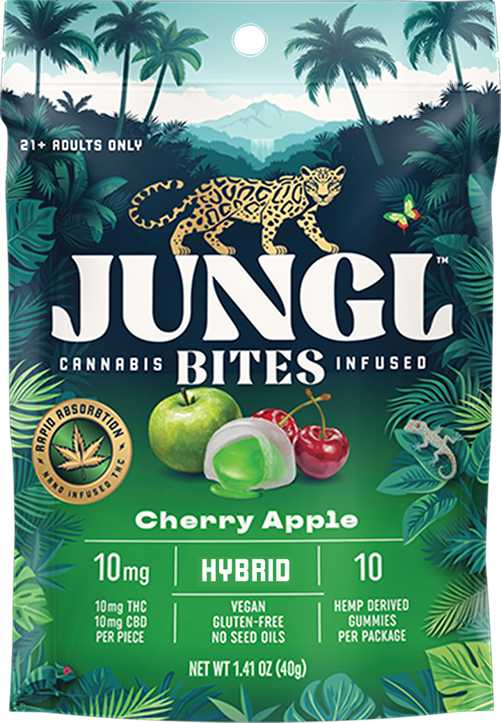 Cherry Apple All Natural THC Gummies – Indica Blend with CBD & Real Fruit –  JUNGL